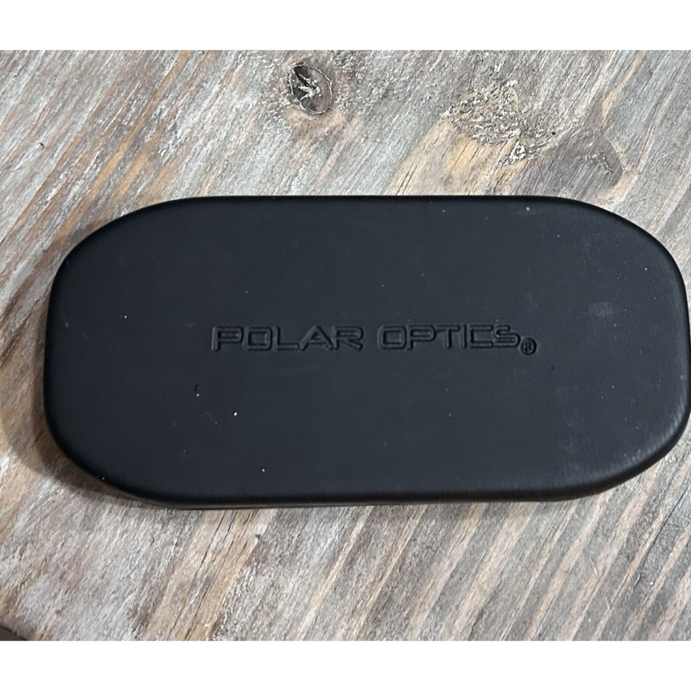 Polar Optics Hard Shell Eyeglass Case Black Magnetic Closure 5.25"x2.50